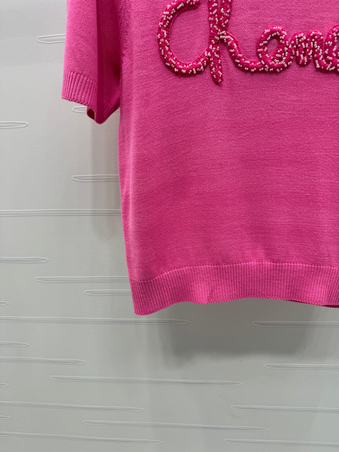 CHANEL SHORT-SLEEVE CREW NECK SWEATER 269418