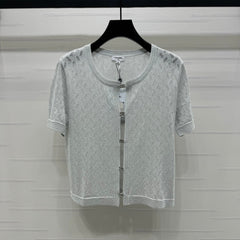 CHANEL SHORT-SLEEVE SEQUINNED KNIT CARDIGAN 269409