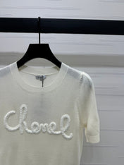 CHANEL SHORT-SLEEVE CREW NECK SWEATER 269419