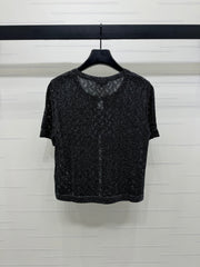 CHANEL SHORT-SLEEVE SEQUINNED KNIT CARDIGAN 269407