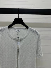 CHANEL SHORT-SLEEVE SEQUINNED KNIT CARDIGAN 269409