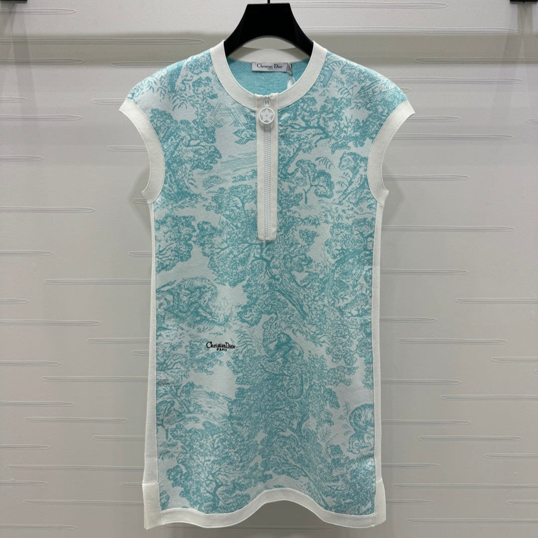 DIOR JUNGLE JACQUARD STRAIGHT DRESS 269395