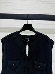 CHANEL CROPPED KNIT SWEATER 269386