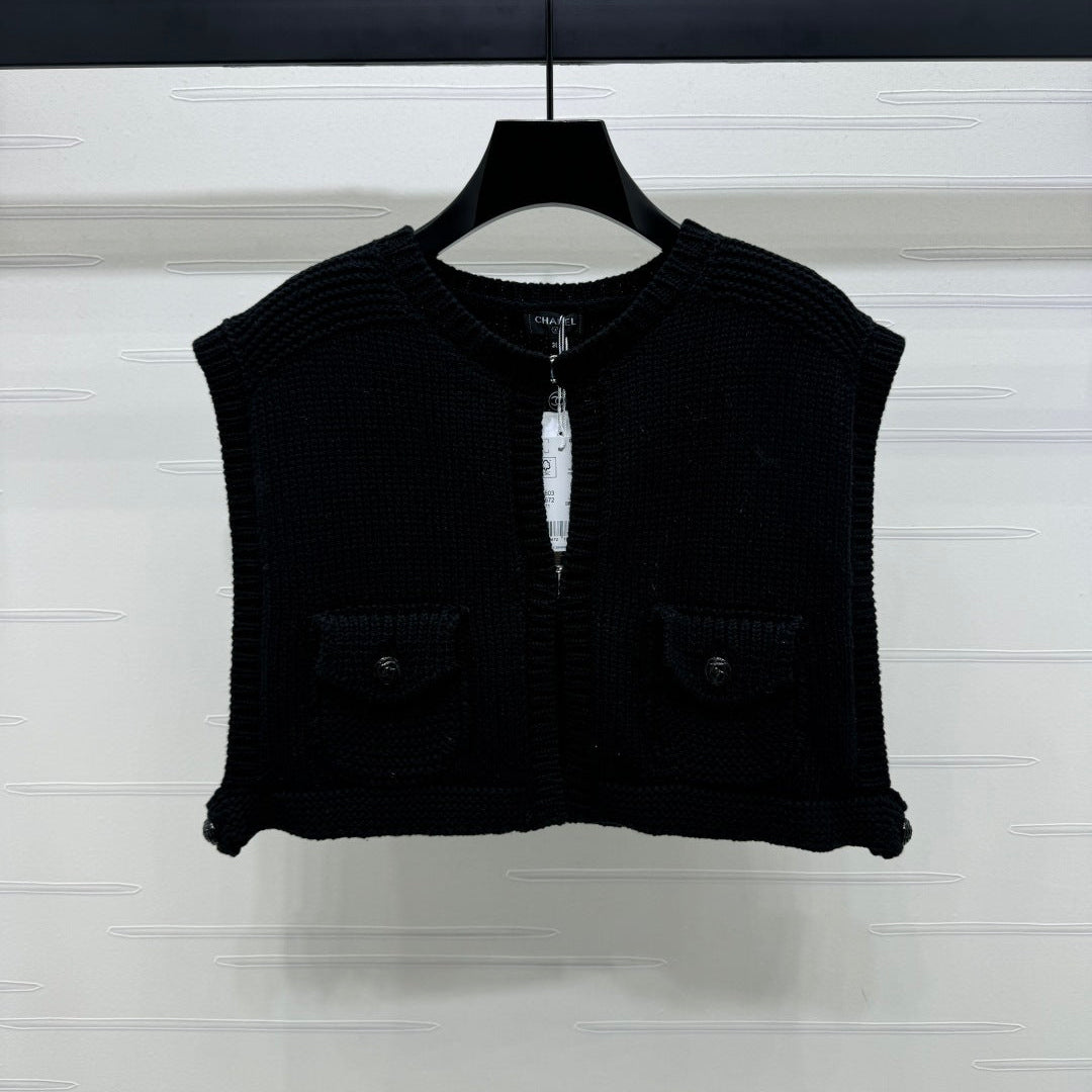 CHANEL CROPPED KNIT SWEATER 269386