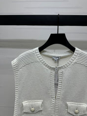 CHANEL CROPPED KNIT SWEATER 269388