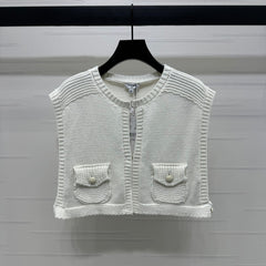 CHANEL CROPPED KNIT SWEATER 269388