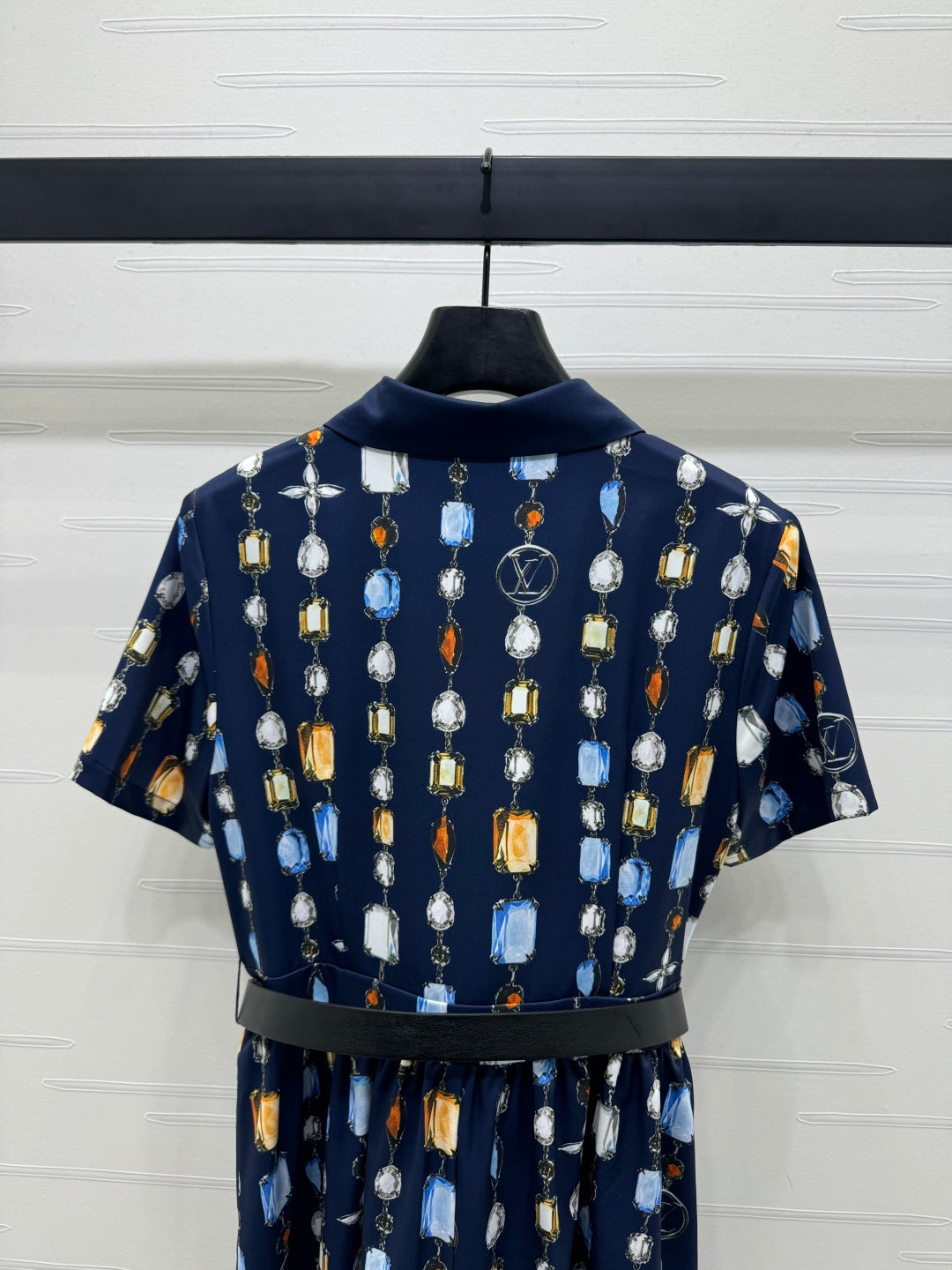 LV SHORT-SLEEVE BELTED DRESS 269529