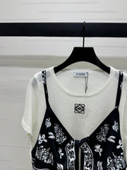LOEWE TWO PIECE TOP WHITE AND BLACK 274903