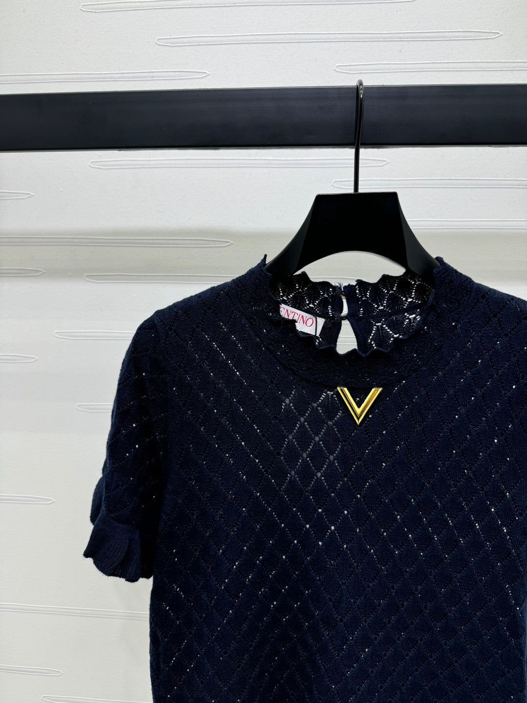 VALENTINO SHORT SLEEVE T-SHIRT NAVY BLUE 274908