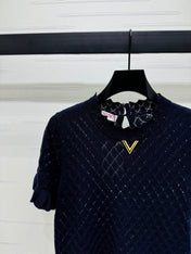 VALENTINO SHORT SLEEVE T-SHIRT NAVY BLUE 274908