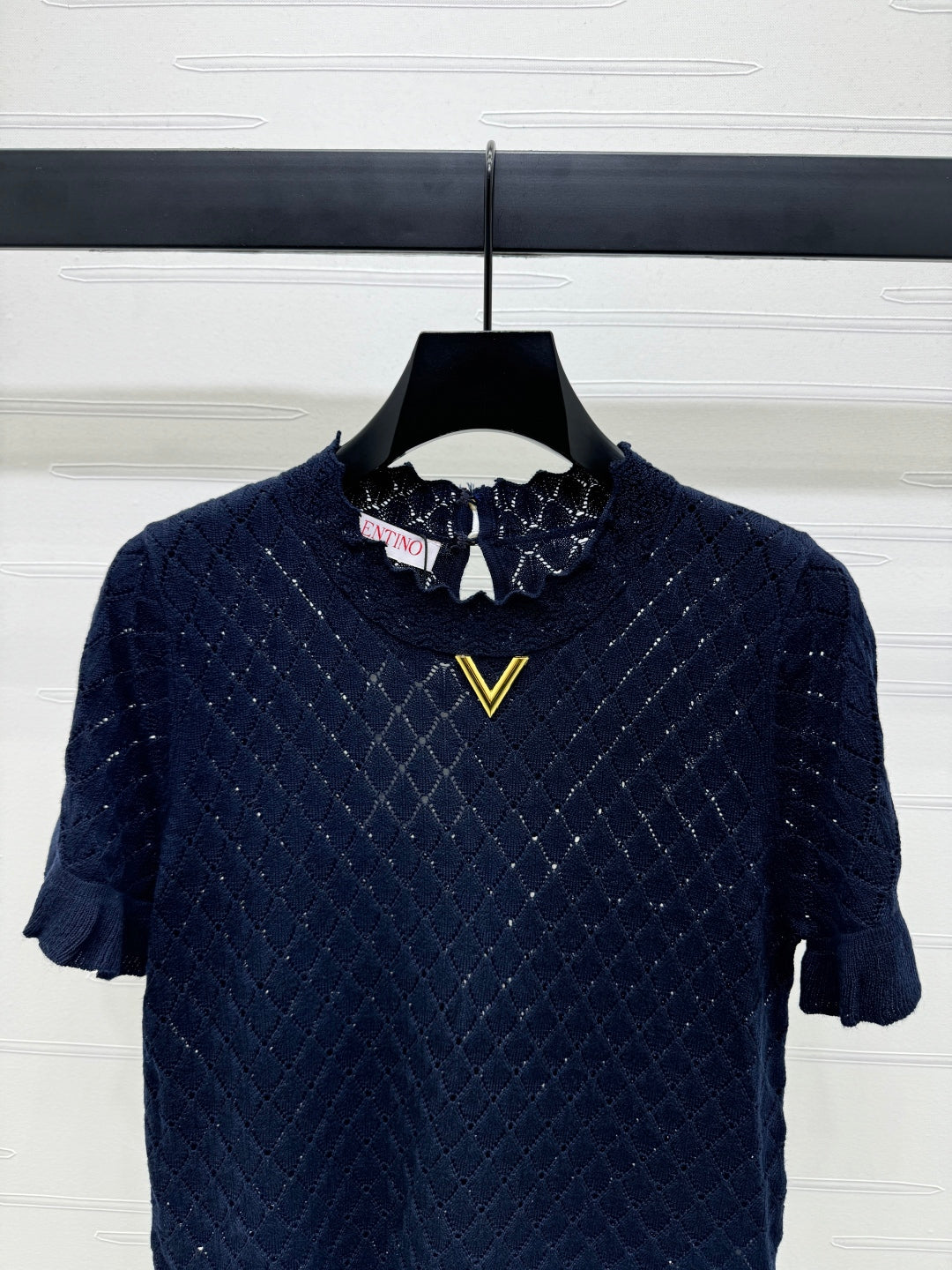 VALENTINO SHORT SLEEVE T-SHIRT NAVY BLUE 274908