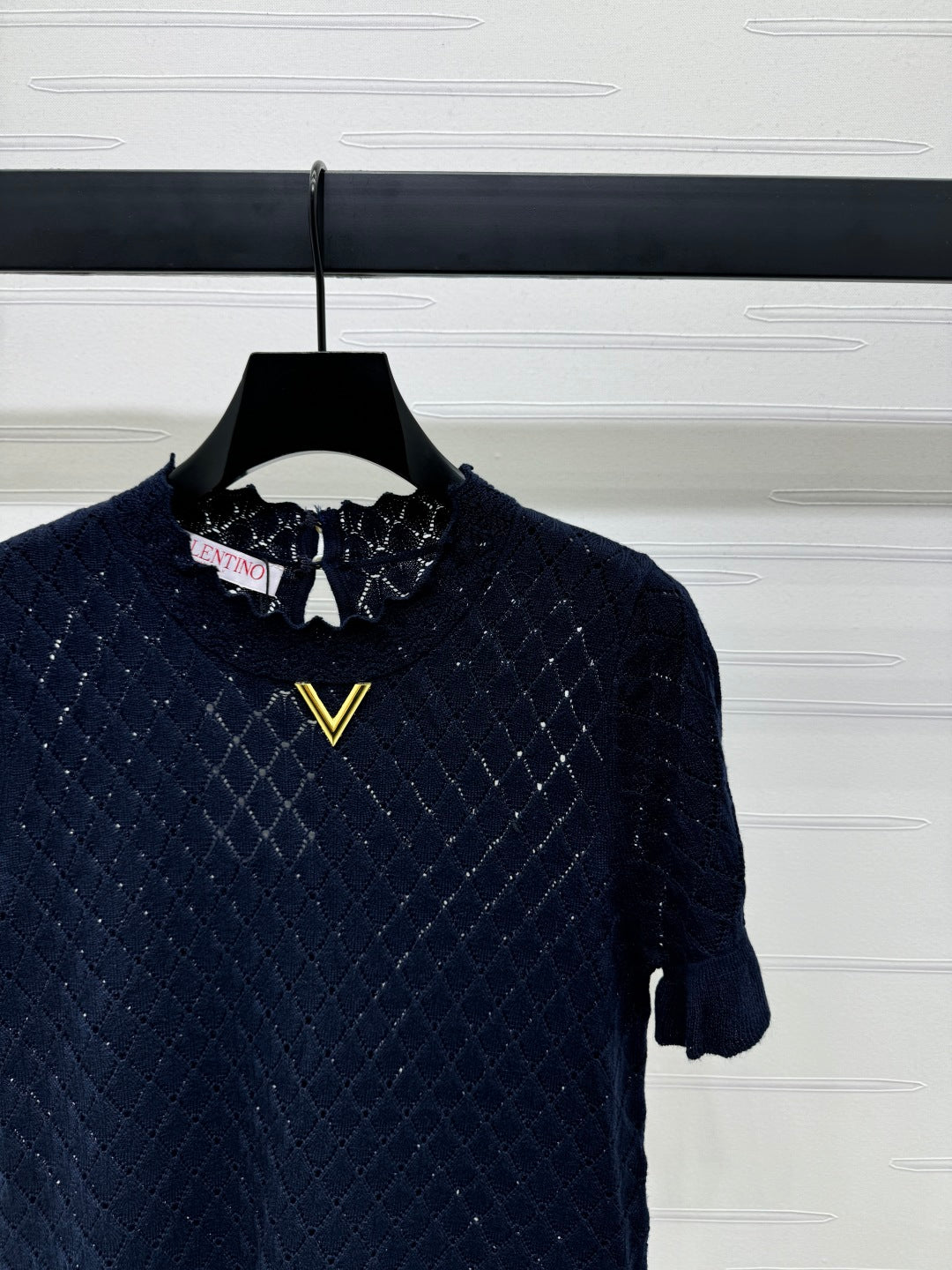 VALENTINO SHORT SLEEVE T-SHIRT NAVY BLUE 274908