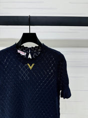 VALENTINO SHORT SLEEVE T-SHIRT NAVY BLUE 274908