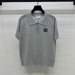 CHANEL POLO SHIRT GREY 274898