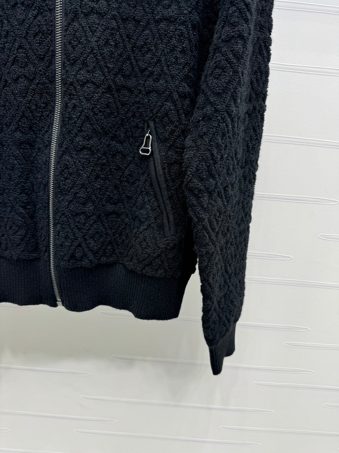 LV ZIP-UP LONG-SLEEVE KNIT CARDIGAN 274961