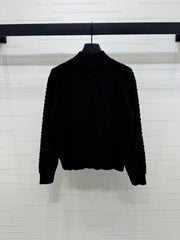 LV ZIP-UP LONG-SLEEVE KNIT CARDIGAN 274961