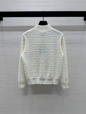 LV ZIP-UP LONG-SLEEVE KNIT CARDIGAN 274960