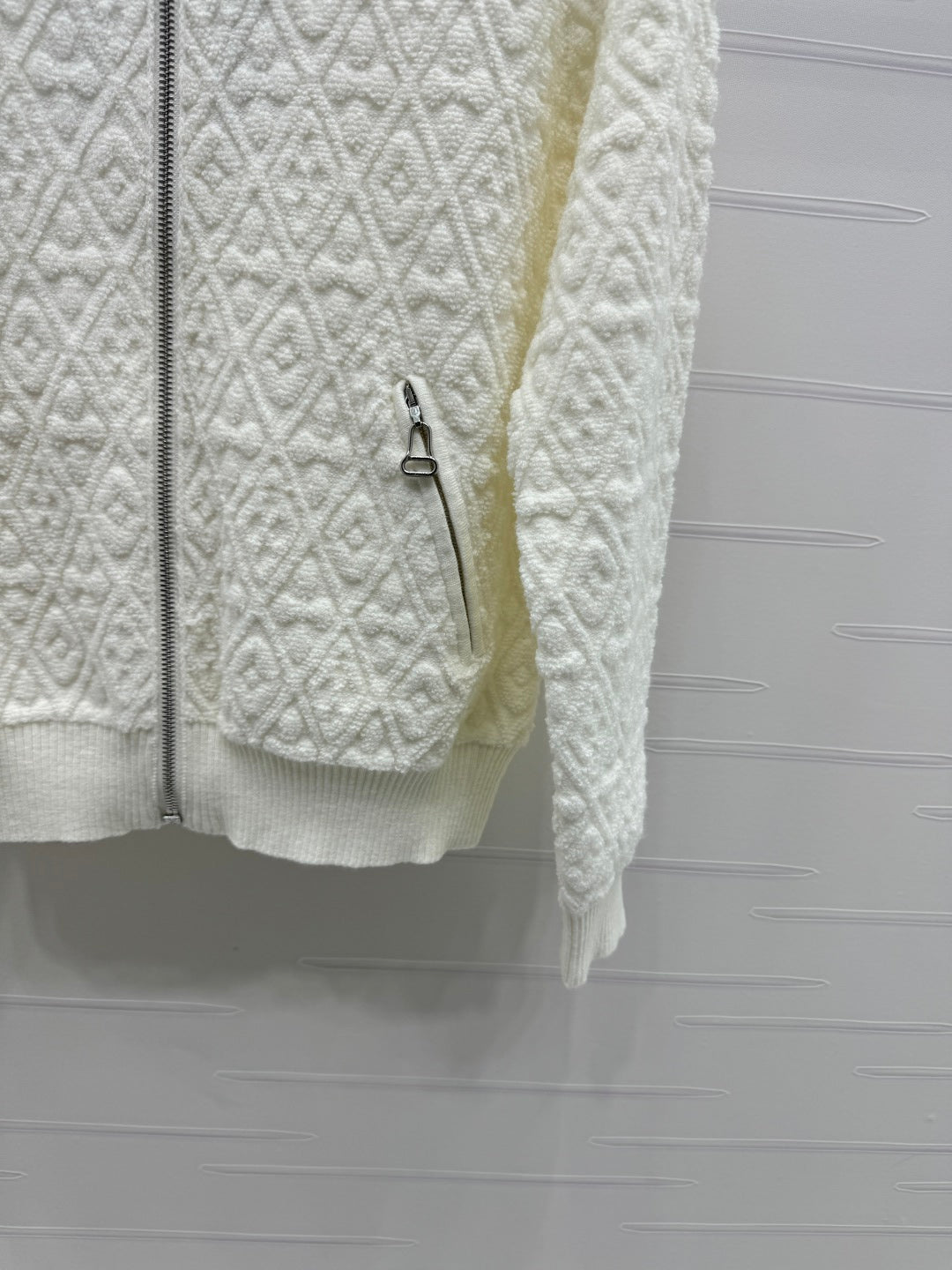 LV ZIP-UP LONG-SLEEVE KNIT CARDIGAN 274960