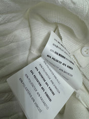 MIUMIU U-NECK KNITTED SHORT-SLEEVE TOP WHITE 274946