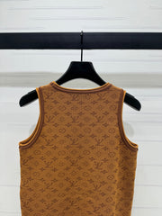 LV ROUND-NECK KNITTED SLEEVELESS VEST 274937