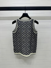 LV ROUND-NECK KNITTED SLEEVELESS VEST 274936