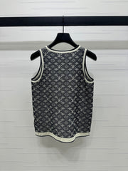 LV ROUND-NECK KNITTED SLEEVELESS VEST 274936