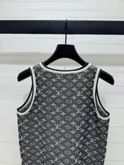 LV ROUND-NECK KNITTED SLEEVELESS VEST 274936