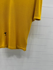 DIOR V-NECK KNITTED SHORT-SLEEVE T-SHIRT YELLOW 274935