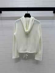 DIOR HOODED LONG-SLEEVE CARDIGAN 274929