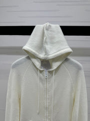 DIOR HOODED LONG-SLEEVE CARDIGAN 274929