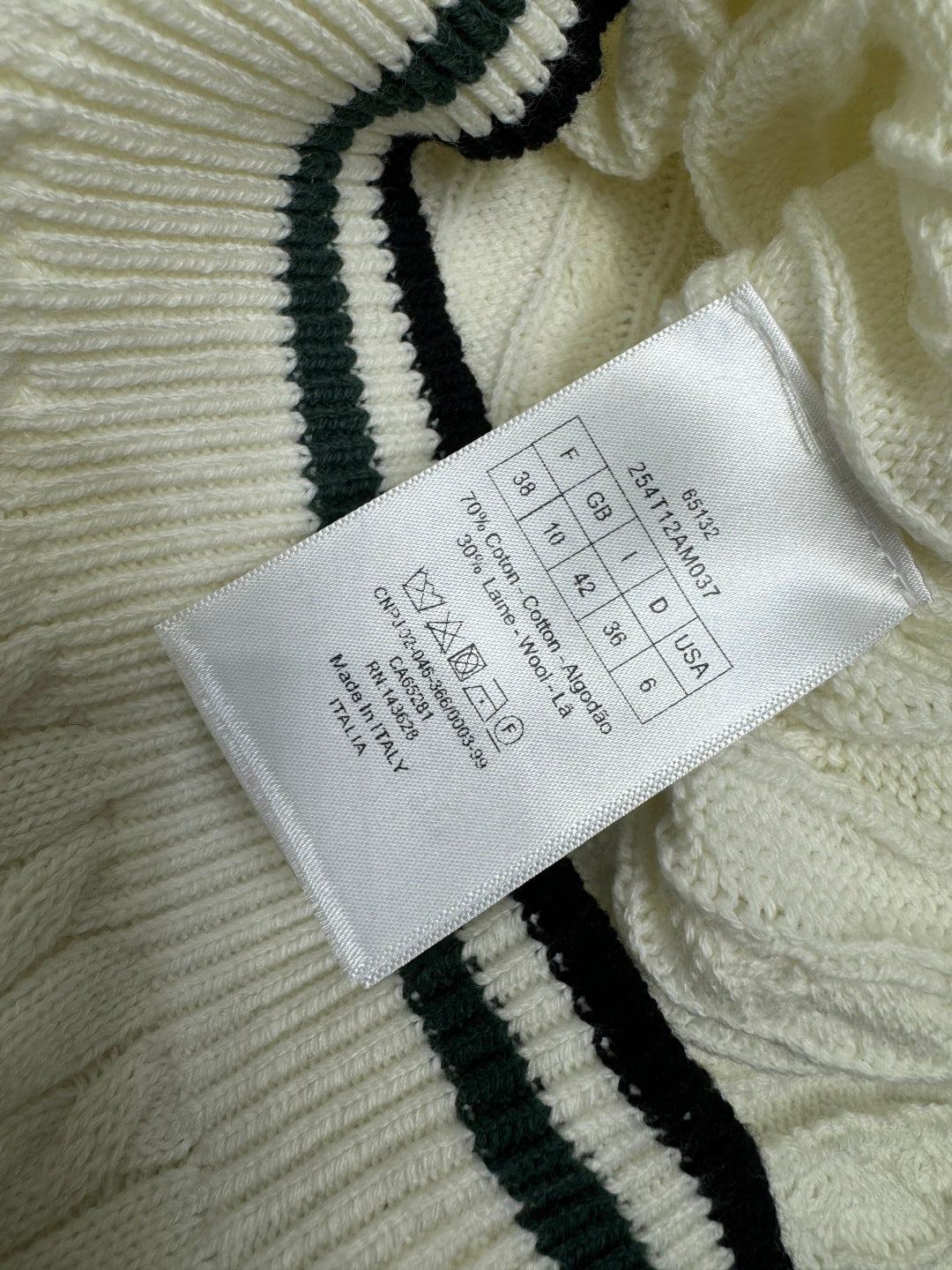 DIOR V-NECK PULLOVER SWEATER 274926