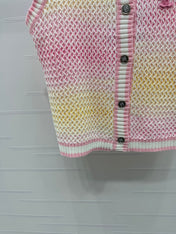 CHANEL KNITTED BUTTONED SLEEVELESS VEST 274921