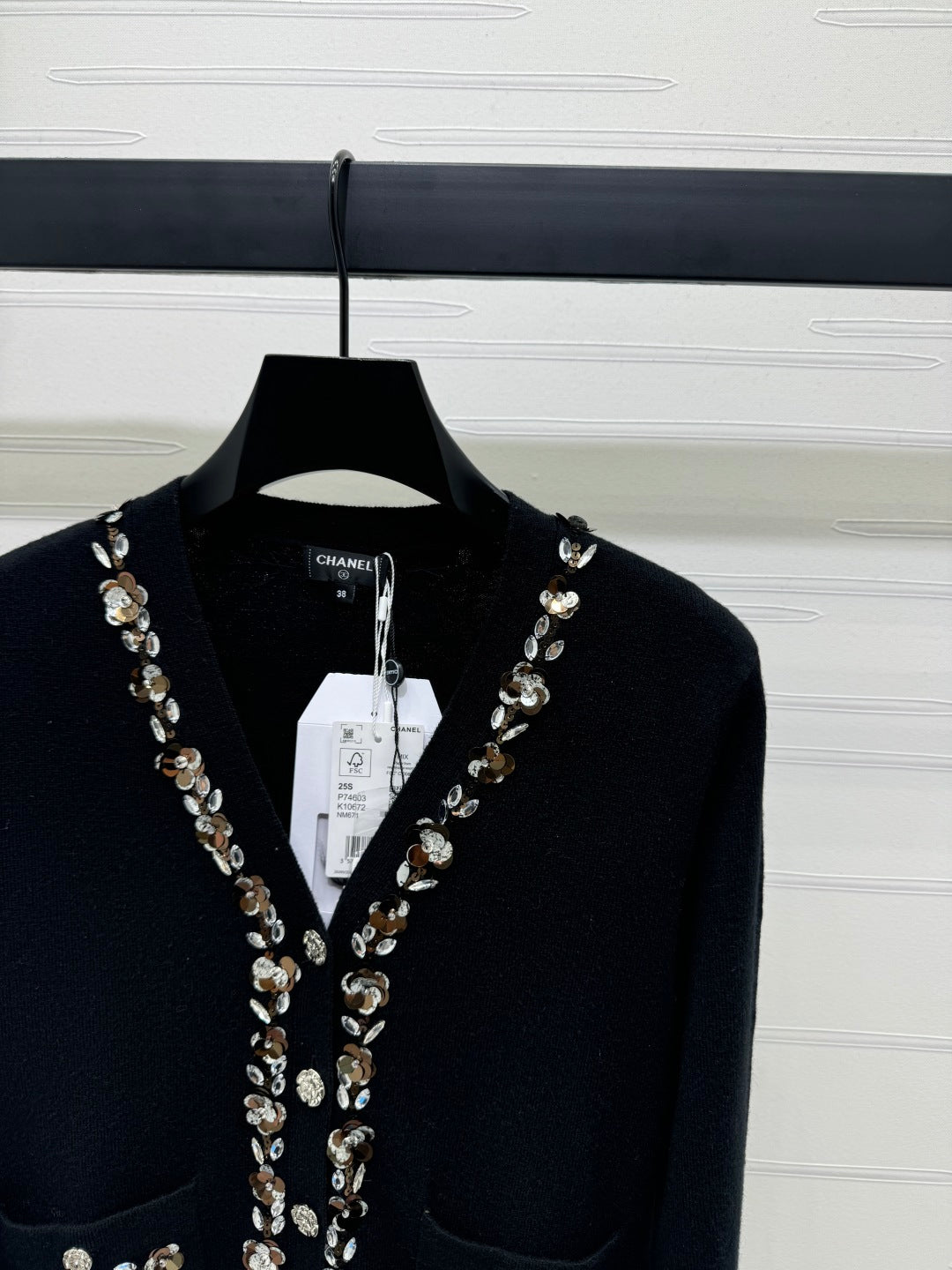 CHANEL KNIT CARDIGAN BLACK 274916