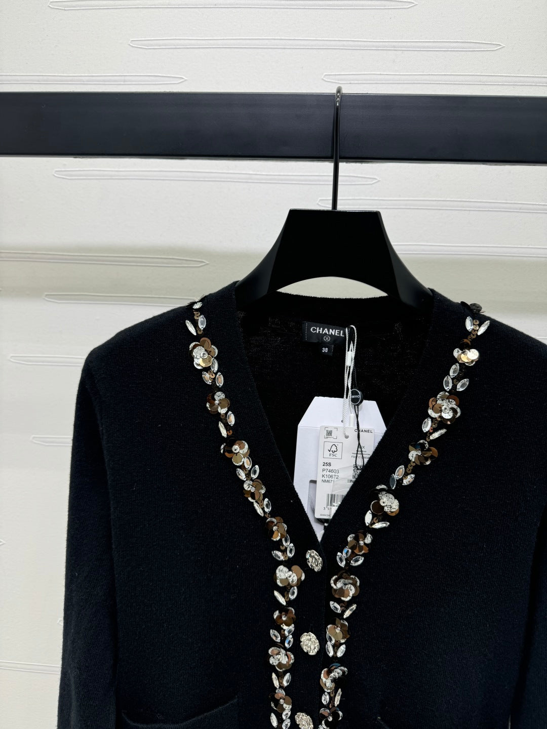 CHANEL KNIT CARDIGAN BLACK 274916