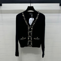 CHANEL KNIT CARDIGAN BLACK 274916