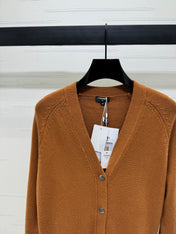 CHANEL HEAVY KNIT CARDIGAN WITH EMBELLISHED FLORAL DETAILS 274877