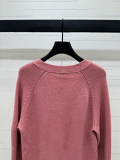 CHANEL HEAVY KNIT CARDIGAN WITH EMBELLISHED FLORAL DETAILS 274876