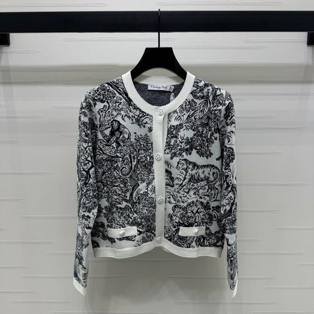 DIOR JACQUARD KNIT CARDIGAN 274879