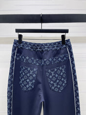 LV 25S PATCHWORK STRAIGHT-LEG DENIM JEANS 0127