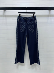 LV 25S PATCHWORK STRAIGHT-LEG DENIM JEANS 0127