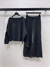 CELINE 25S KNIT PULLOVER AND PANTS SET 0088