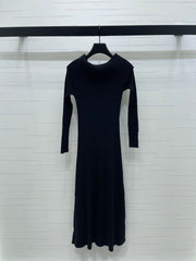 CHANEL 25S KNITTED LONG-SLEEVE DRESS 278