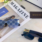 MIRRORED BUTTERFLY FRAME SUNGLASSES 571497 IN ACETATE EMBOSSED LOGO