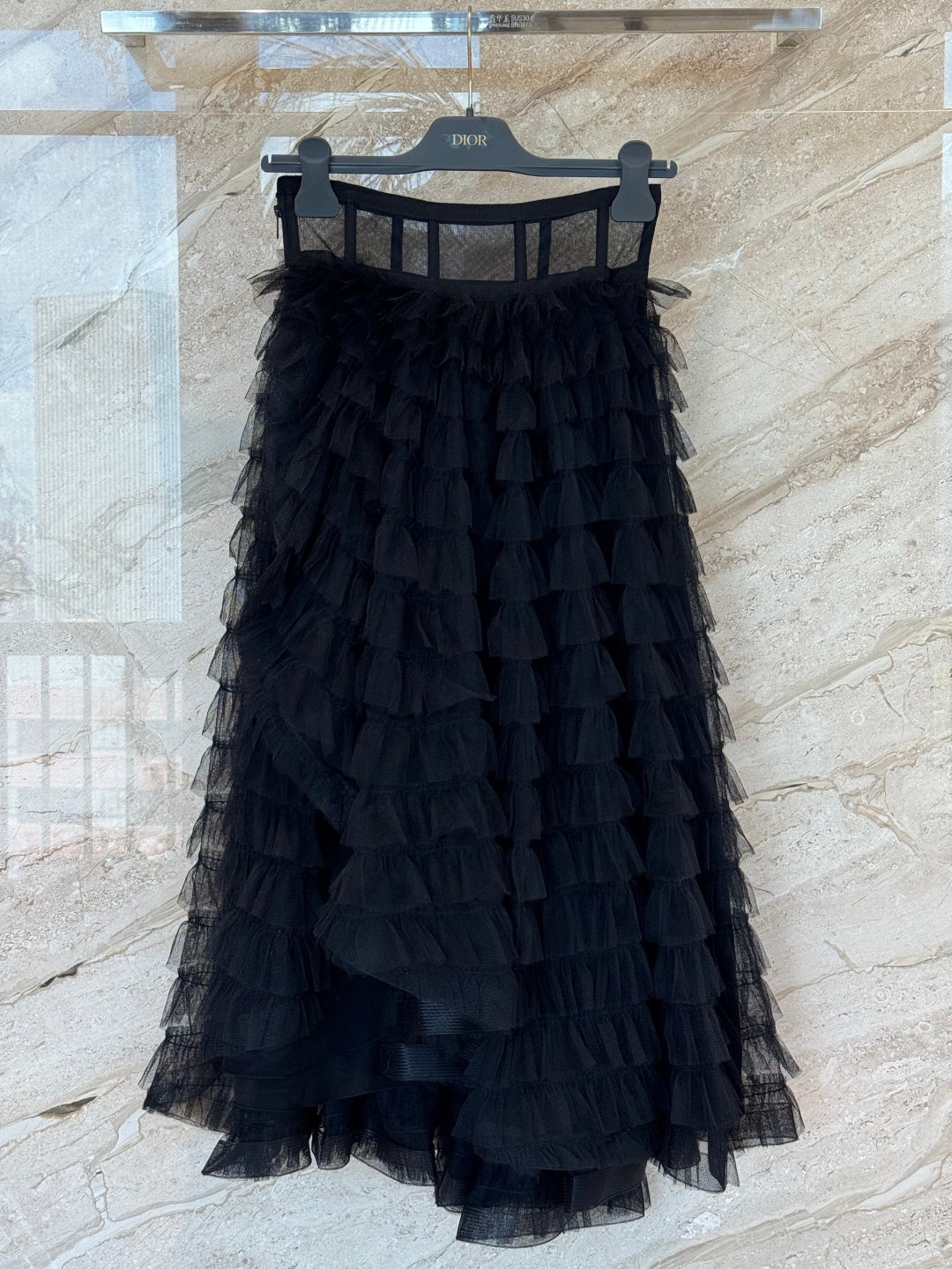 DIOR 25S MESH MAXI SKIRT STYLE 011