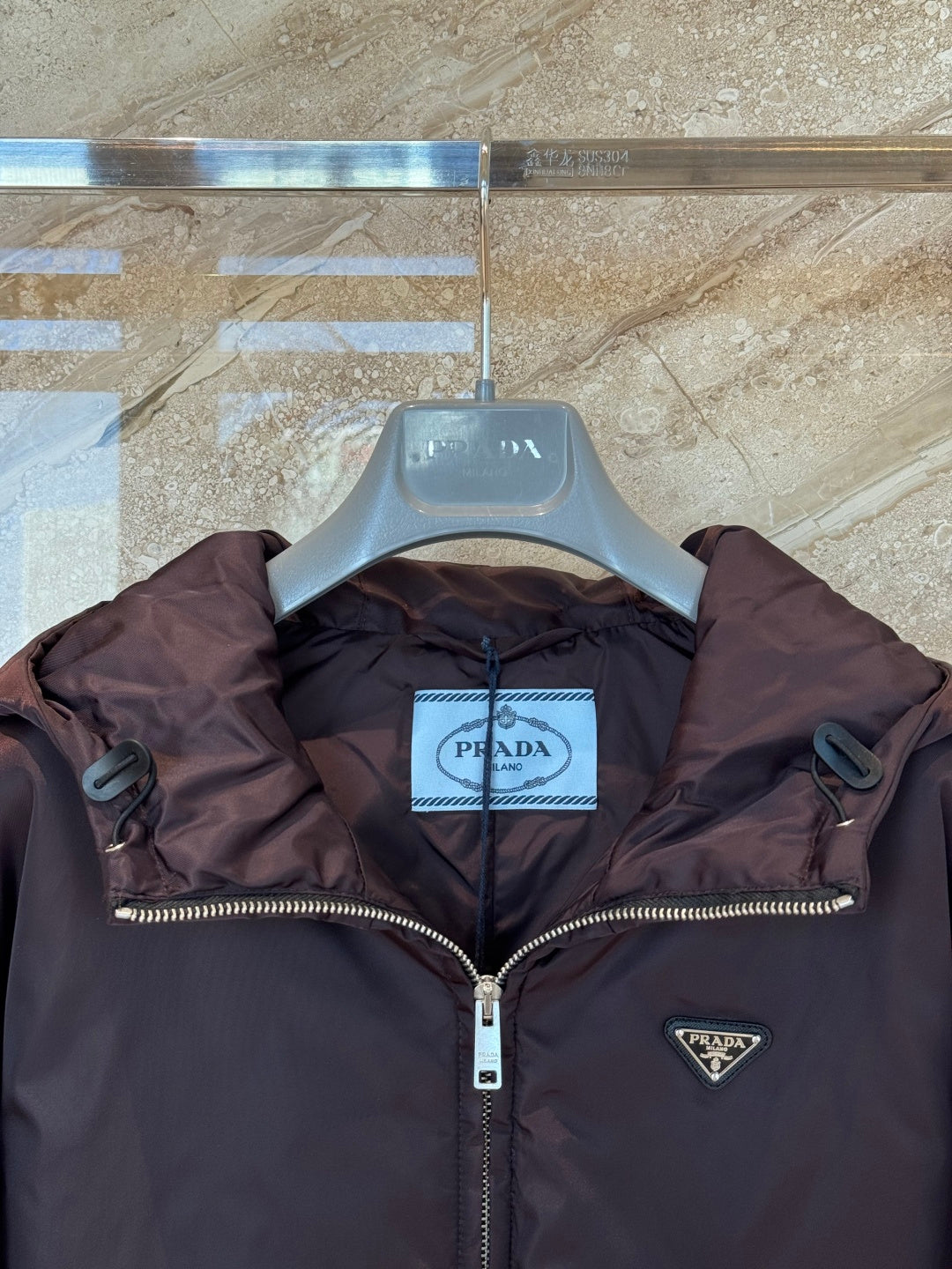PRADA 26S HOODED PADDED JACKET 644