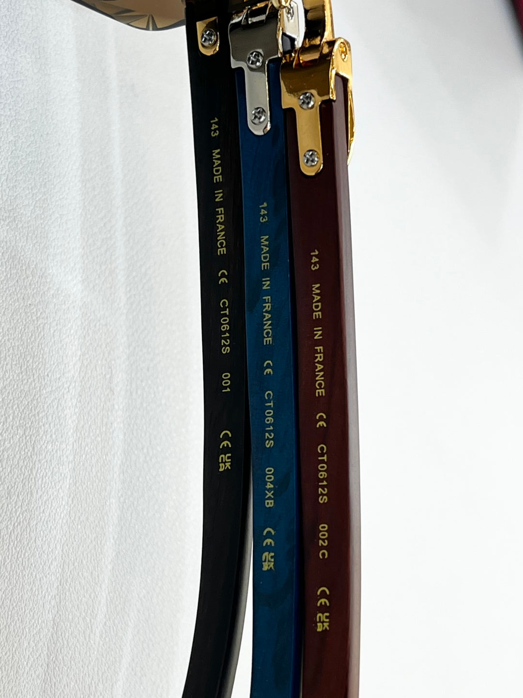 C DE RIMLESS RECTANGULAR FRAME SUNGLASSES CT0612S IN METAL