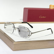 PHOTOCHROMIC LENSES C DE SQUARE FRAME SUNGLASSES CT0093O IN METAL