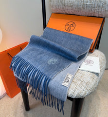 HERMES 25S SCARF 190 IN CASHMERE 854637