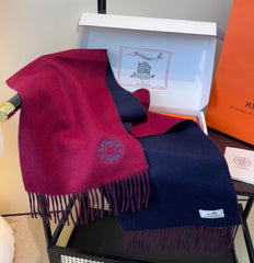 HERMES 25S SCARF 190 IN CASHMERE 854620