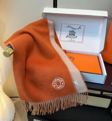 HERMES 25S SCARF 190 IN CASHMERE 854622